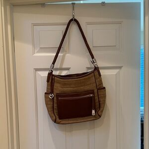 Brighton Brice Brown and Tan Women's Hobo Bag